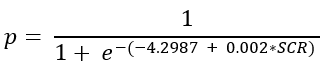 Logistic Regression Model Equation